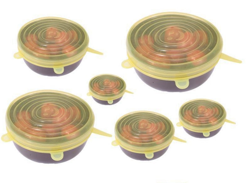Food-grade silicone covers safe for refrigerators, microwaves, and freezers