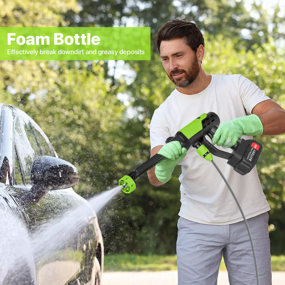 High Pressure Water Spray Gun Cordless Cleaner for Cars Bikes and Garden Furniture