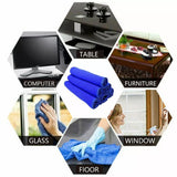 Reusable 50 Pack Large Microfibre Cleaning Cloths 30x30cm Car Detailing Towels for glass, metal and plastic surfaces.