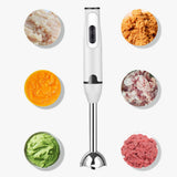 Electric Immersion Blender with Sharp Stainless Steel Blade for Smoothies, Milkshakes & Purees
