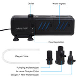 Internal fish tank filter pump providing efficient water circulation and filtration
