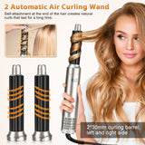 Ionic Hair Dryer Brush Volumizer with Auto Curler 1000W Multi Hair Styling Tool