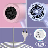 Foldable Ionic Hair Dryer with Compact Travel-Friendly Handle