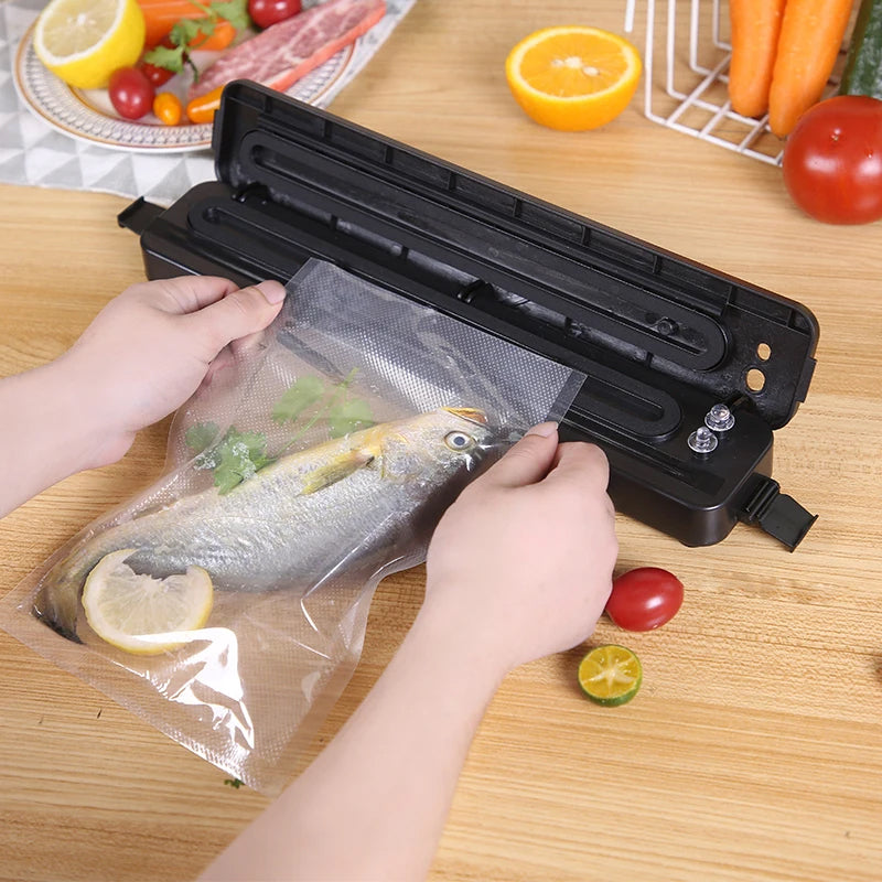 Kitchen Vacuum Food Sealer Machine with 60 Vacuum Bags for Fresh Food Storage