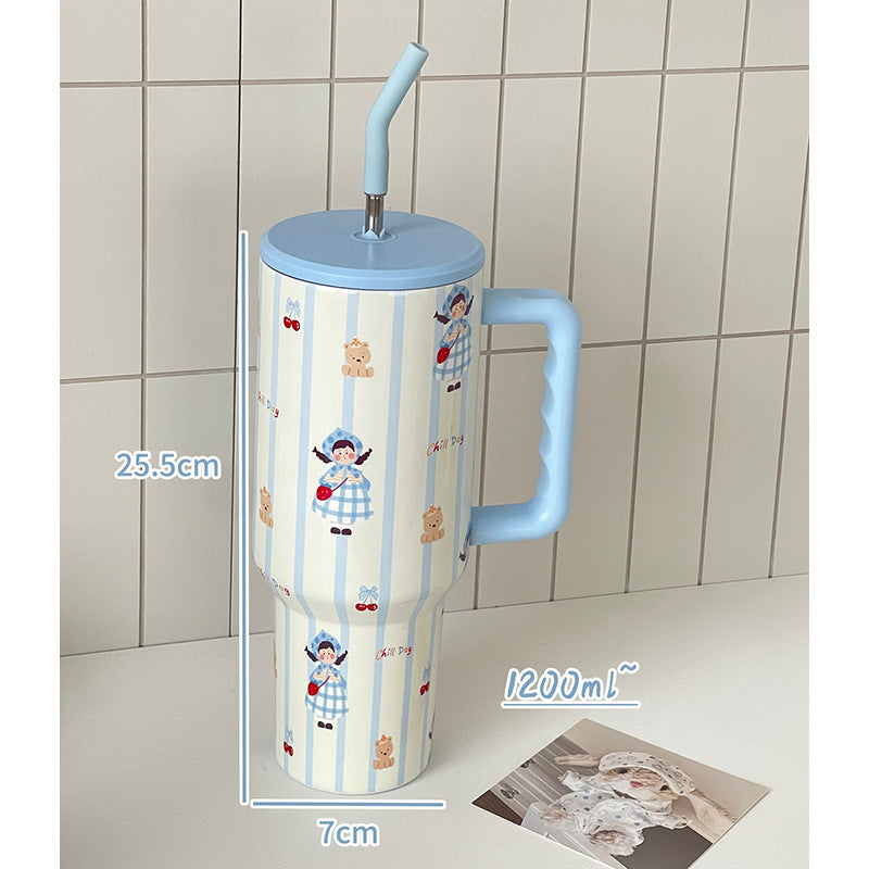 Stainless steel travel tumbler ideal for office, gym, and outdoor use