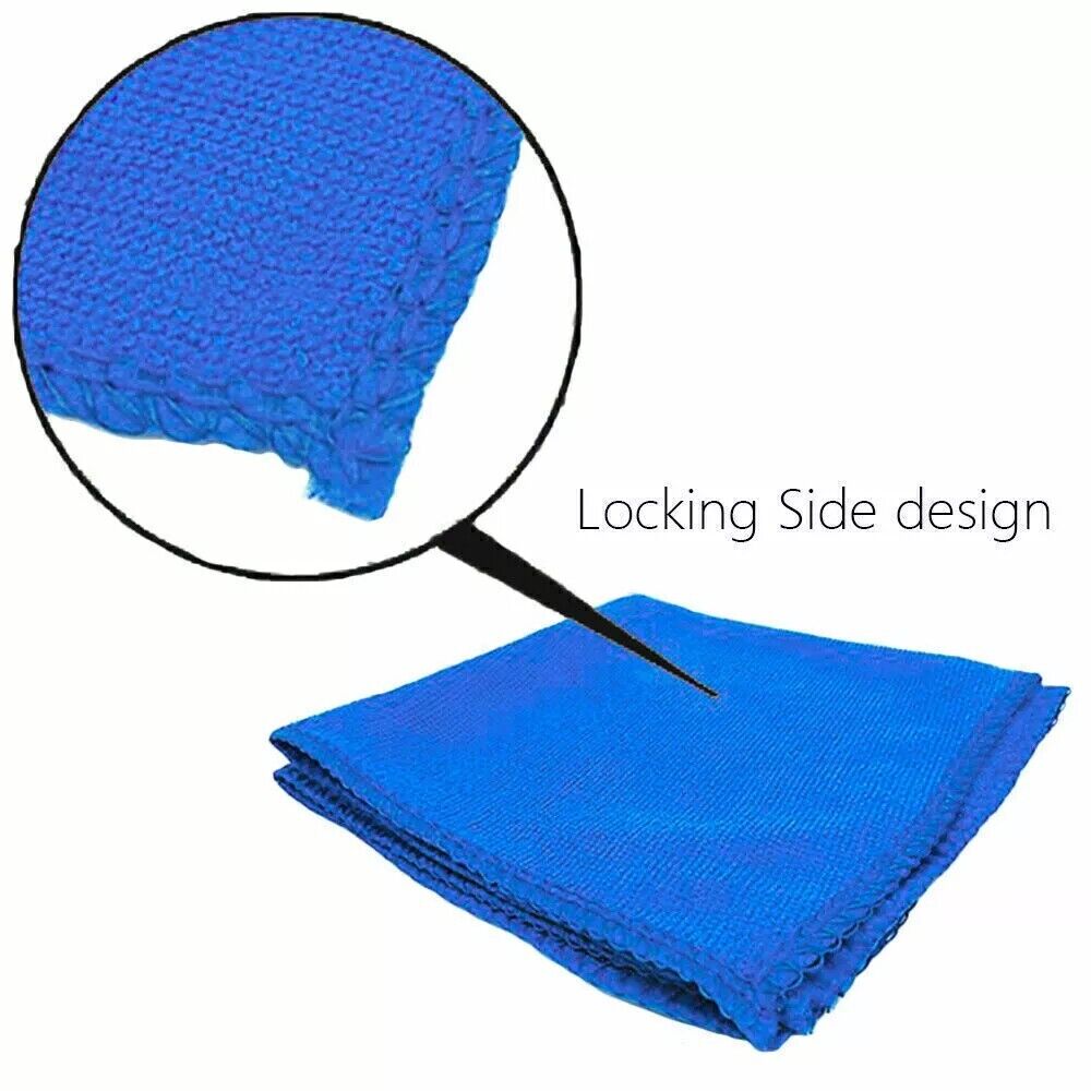 Multi-purpose 50 Pack Large Microfibre Cleaning Cloths 30x30cm Car Detailing Towels for home and automotive cleaning.