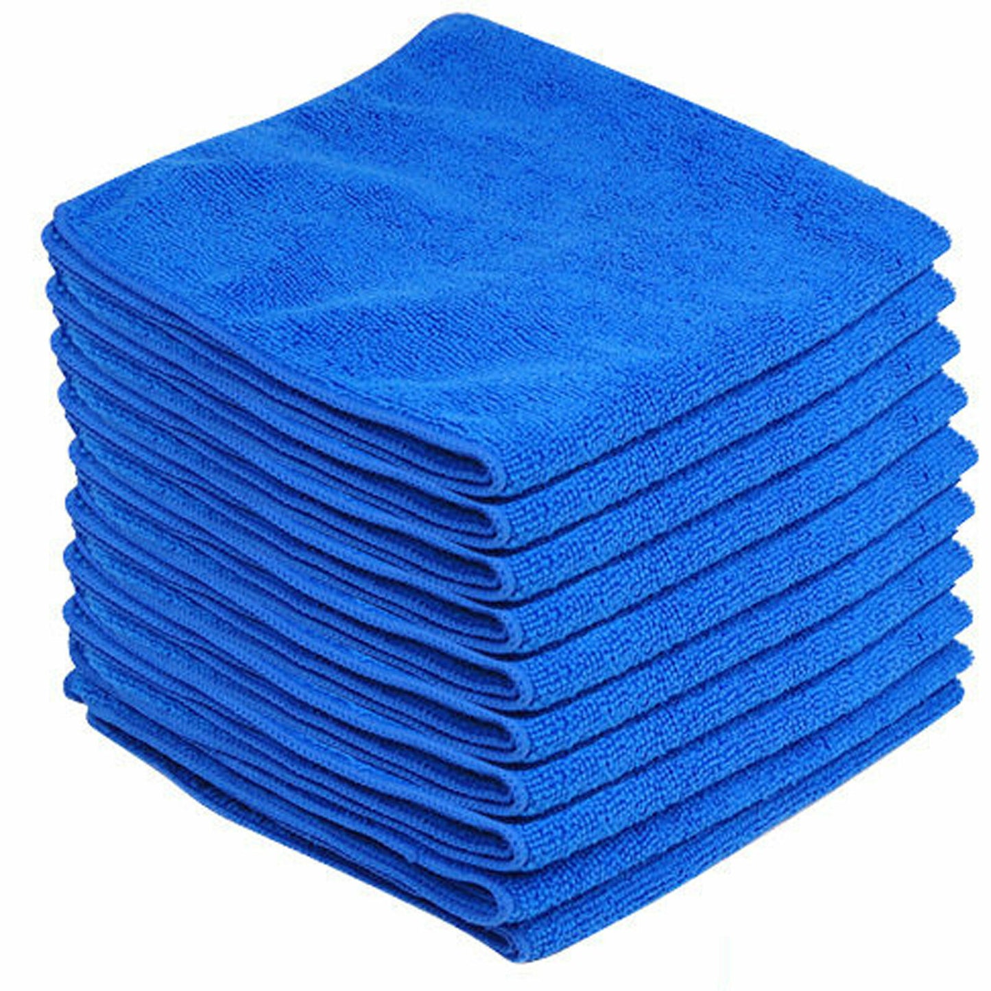 Highly absorbent 50 Pack Large Microfibre Cleaning Cloths 30x30cm Car Detailing Towels for streak-free cleaning.