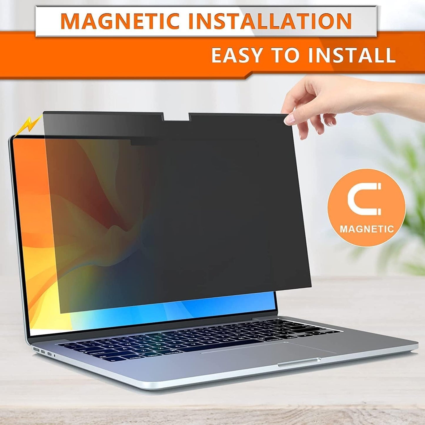 Magnetic Privacy Screen Protector for MacBook Air & Pro Anti-Spy Filter