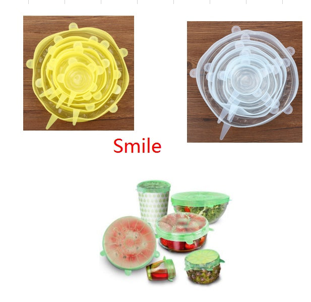 Microwave-safe silicone stretch lids for everyday kitchen use