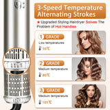 Multi Function Air Wrap Hair Styler with Curling and Drying Brush for All Hair Types