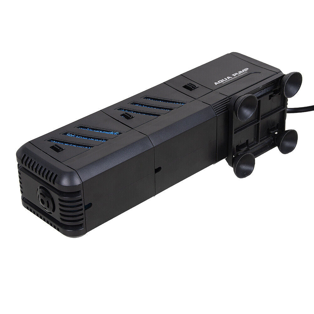 Multi-function 6W aquarium filter pump with filtration, pumping and water circulation