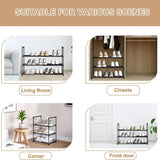 Multi Purpose Metal Shoe Storage Organiser for 10 Pair Footwear Collection