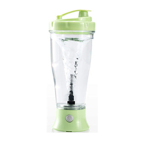 Portable 350ml electric protein shaker bottle with automatic mixing technology