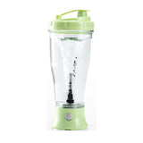 Portable 350ml electric protein shaker bottle with automatic mixing technology