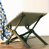 Portable Foldable Laptop Stand with Anti-Slip Nylon Design, Adjustable Notebook Stand for MacBook, Laptop Cooling Riser