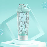 Portable protein shaker blender bottle for gym, travel, and office use