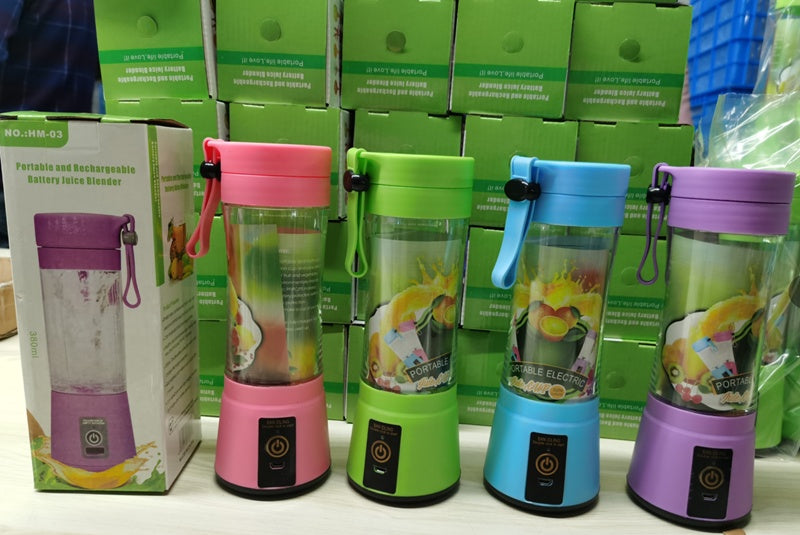Front view of portable USB rechargeable smoothie blender
