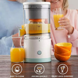Portable USB Rechargeable Electric Citrus Juicer for fresh orange and lemon juice