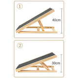 Portable Wooden Dog Ramp for Small & Large Dogs – Foldable Non-Slip Pet Stair Alternative