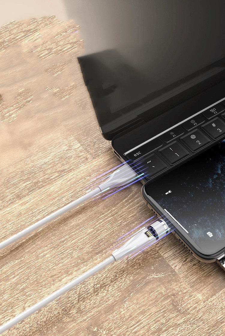 Premium 3-in-1 Magnetic Phone Charger Cable with Durable Nylon Braided Design