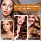 Professional 6-in-1 Hot Air Styler Hair Dryer with Auto Curling Brush for Salon Results
