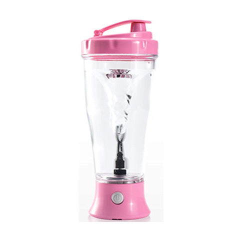 Rechargeable portable protein shaker for smooth, lump-free shakes at home, office, or gym