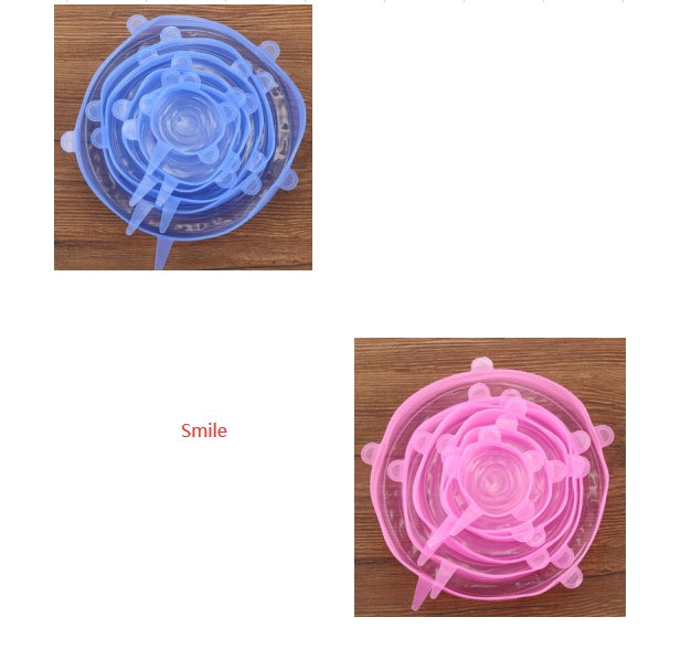 Reusable food storage covers for fresh fruits, vegetables, and leftovers