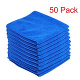 Premium 50 Pack Large Microfibre Cleaning Cloths 30x30cm Car Detailing Towels for waxing, buffing and polishing.