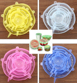 Silicone container covers for kitchen food preservation and storage