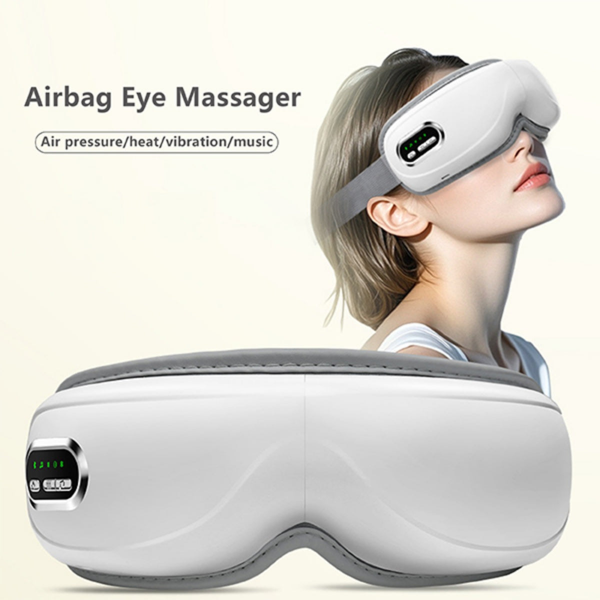 Smart Heated Steam Eye Massager Mask with Bluetooth Music for Dry Eyes & Relaxation