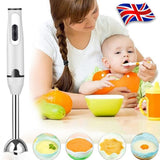 Stainless Steel 400W Immersion Hand Blender for Mixing, Blending, Pureeing & Whisking