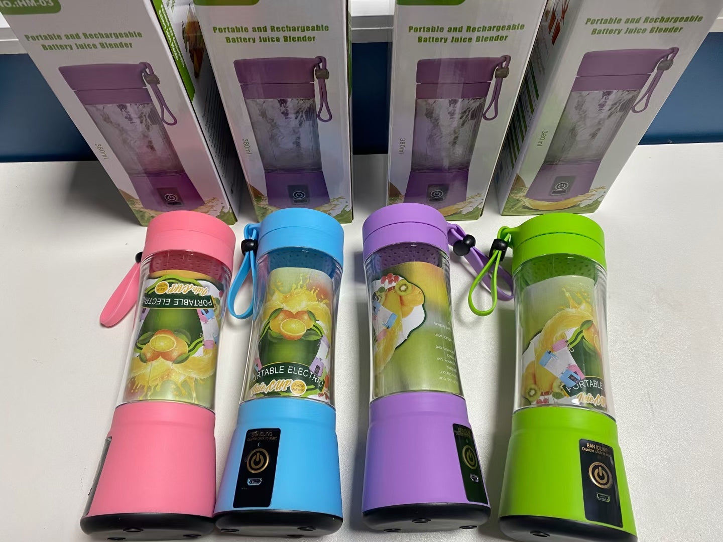 Portable travel blender for healthy drinks on the go