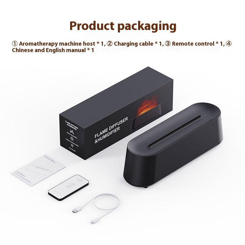 Ultrasonic Essential Oil Diffuser with Timer, Silent Operation and Flame Effect
