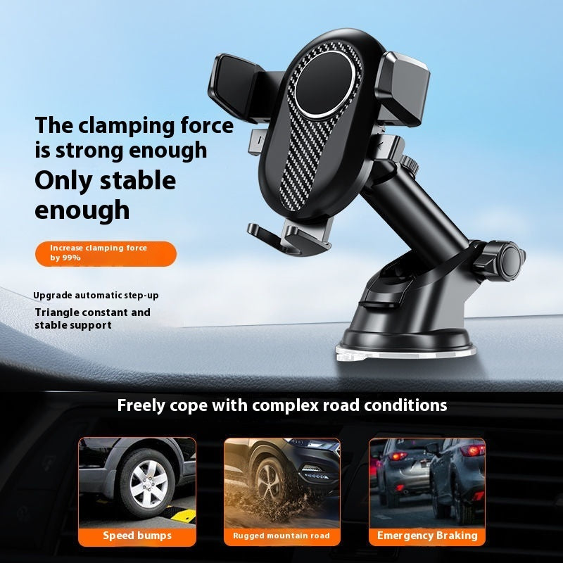 Universal Auto Lock Car Phone Holder with Suction Cup & Air Vent Mount for iPhone and Android