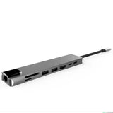 USB-C Docking Station 8-in-1 with 4K HDMI, 100W Power Delivery Fast Charging, USB 3.0 Data Hub for MacBook Pro, Windows Laptop & Chromebook